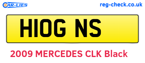 H10GNS are the vehicle registration plates.