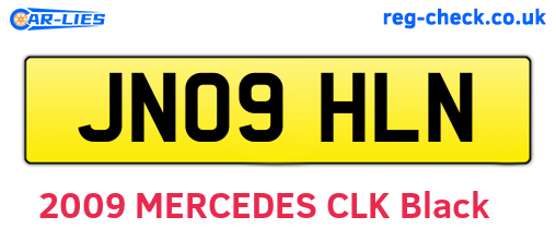JN09HLN are the vehicle registration plates.