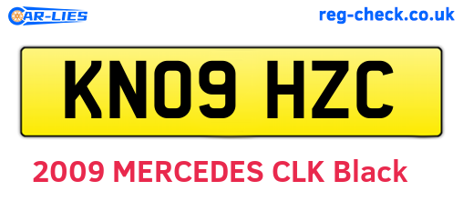 KN09HZC are the vehicle registration plates.