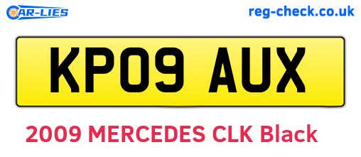 KP09AUX are the vehicle registration plates.
