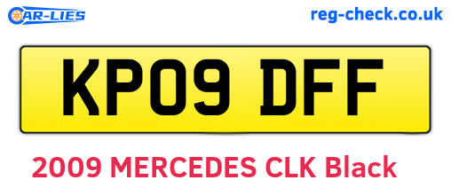 KP09DFF are the vehicle registration plates.