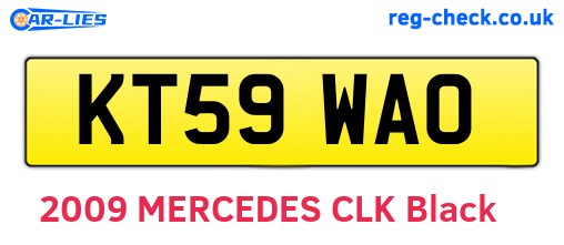 KT59WAO are the vehicle registration plates.