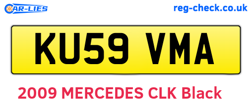 KU59VMA are the vehicle registration plates.