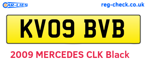 KV09BVB are the vehicle registration plates.