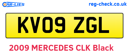 KV09ZGL are the vehicle registration plates.