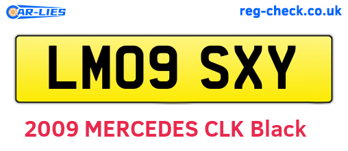 LM09SXY are the vehicle registration plates.