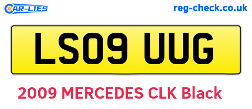 LS09UUG are the vehicle registration plates.