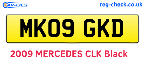 MK09GKD are the vehicle registration plates.