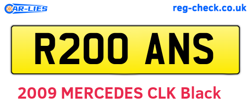 R200ANS are the vehicle registration plates.