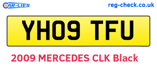 YH09TFU are the vehicle registration plates.