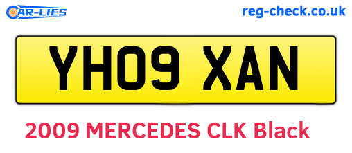 YH09XAN are the vehicle registration plates.