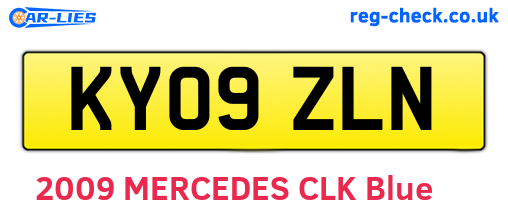 KY09ZLN are the vehicle registration plates.