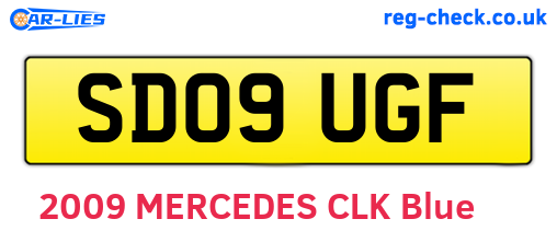 SD09UGF are the vehicle registration plates.