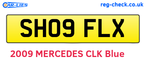SH09FLX are the vehicle registration plates.