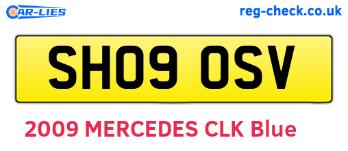 SH09OSV are the vehicle registration plates.
