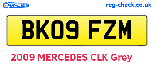 BK09FZM are the vehicle registration plates.
