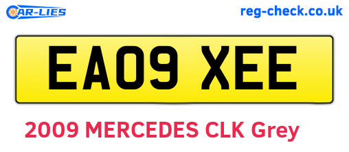 EA09XEE are the vehicle registration plates.