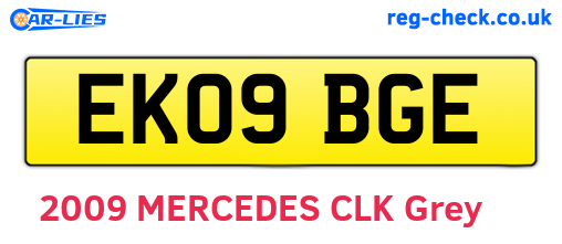 EK09BGE are the vehicle registration plates.