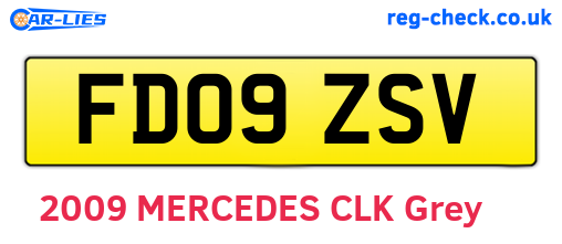 FD09ZSV are the vehicle registration plates.