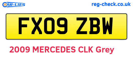 FX09ZBW are the vehicle registration plates.