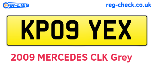 KP09YEX are the vehicle registration plates.