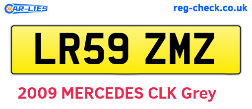 LR59ZMZ are the vehicle registration plates.