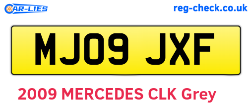 MJ09JXF are the vehicle registration plates.
