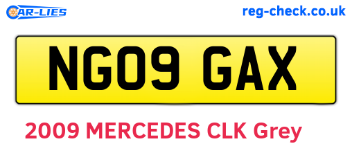NG09GAX are the vehicle registration plates.