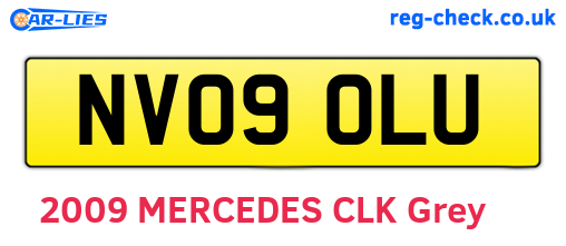 NV09OLU are the vehicle registration plates.