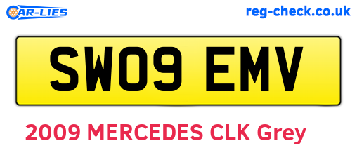 SW09EMV are the vehicle registration plates.