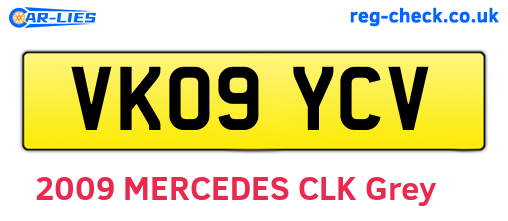 VK09YCV are the vehicle registration plates.
