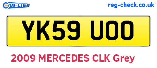 YK59UOO are the vehicle registration plates.