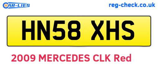 HN58XHS are the vehicle registration plates.