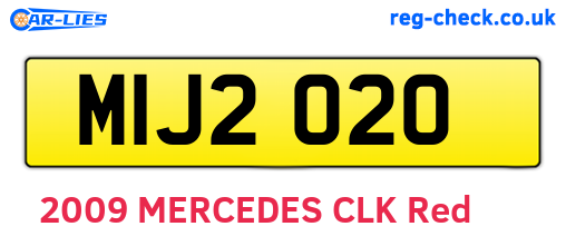MIJ2020 are the vehicle registration plates.