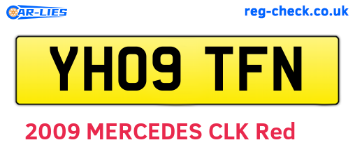 YH09TFN are the vehicle registration plates.