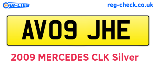 AV09JHE are the vehicle registration plates.