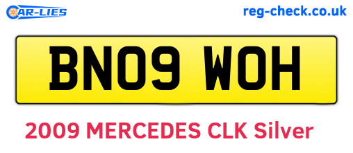 BN09WOH are the vehicle registration plates.
