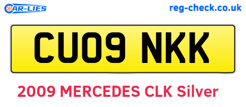 CU09NKK are the vehicle registration plates.
