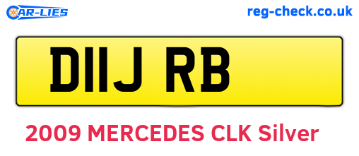 D11JRB are the vehicle registration plates.