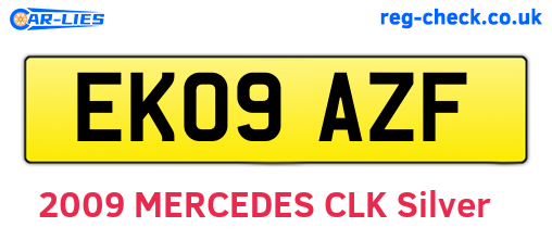 EK09AZF are the vehicle registration plates.