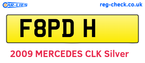 F8PDH are the vehicle registration plates.