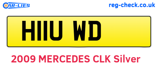 H11UWD are the vehicle registration plates.