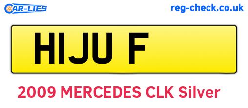 H1JUF are the vehicle registration plates.
