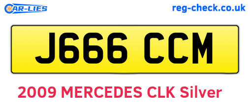 J666CCM are the vehicle registration plates.