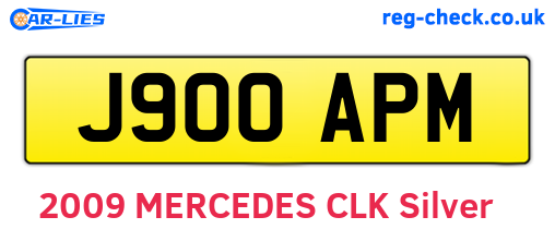J900APM are the vehicle registration plates.