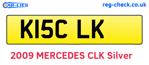 K15CLK are the vehicle registration plates.