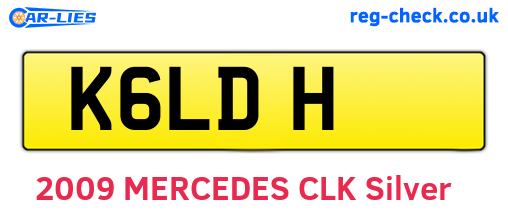 K6LDH are the vehicle registration plates.