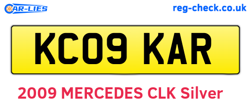 KC09KAR are the vehicle registration plates.
