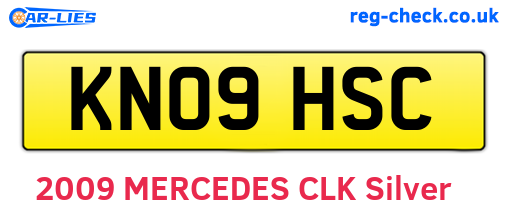 KN09HSC are the vehicle registration plates.