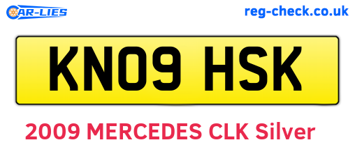 KN09HSK are the vehicle registration plates.